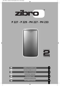 Zibro P 229 Manuel utilisateur