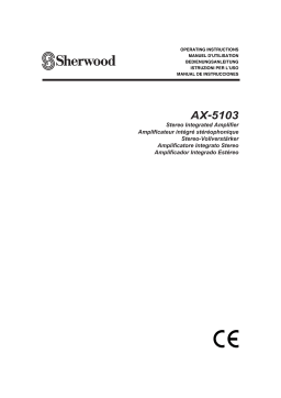 Sherwood AX-5103 Manuel utilisateur