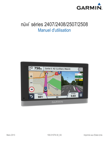 Mode d'emploi | Garmin Nüvi 2518 Manuel utilisateur | Fixfr