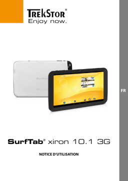 Trekstor SurfTab Xiron 10.1 3G Manuel utilisateur