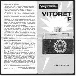 VOIGTLANDER Vitoret F Mode d'emploi