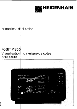 HEIDENHAIN POSITIP 850: IA Chat & PDF Download