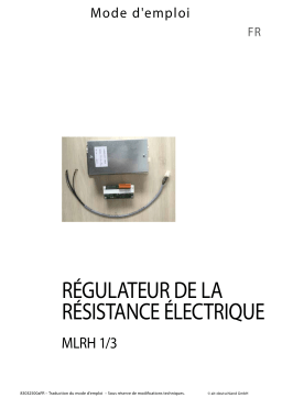 Alpha innotec heating element control Manuel utilisateur