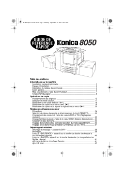 Konica Minolta 8050 Manuel utilisateur