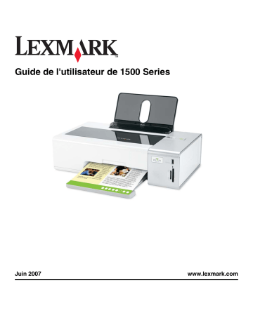 Manuel du propriétaire | Lexmark Z1520 Manuel utilisateur | Fixfr