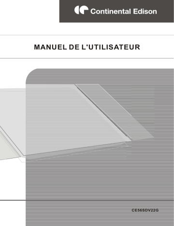 Manuel du propriétaire | CONTINENTAL EDISON CE56SDV22G Téléviseur LCD Manuel utilisateur | Fixfr
