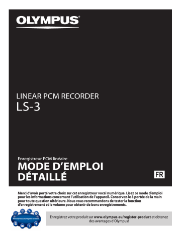 Olympus LS 3 Mode d'emploi | Fixfr