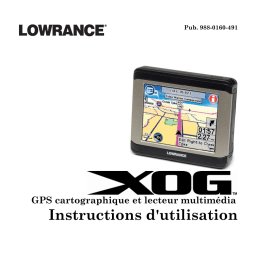 Lowrance XOG Manuel utilisateur