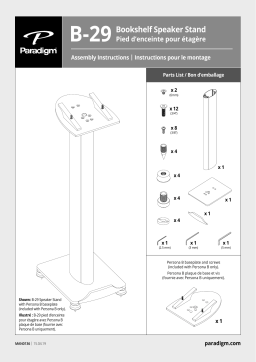 Paradigm B-29 Stand Manuel utilisateur