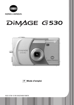 Konica Minolta Dimage G530 Manuel utilisateur