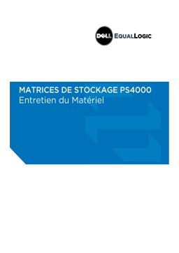 Dell EqualLogic PS4000X storage Manuel du propriétaire