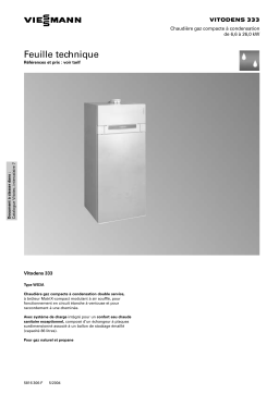 Viessmann VITODENS 333 Manuel utilisateur