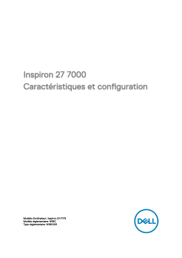 Dell Inspiron 27 7775 desktop Guide de démarrage rapide