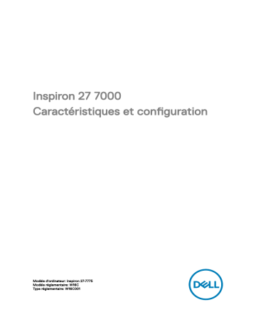 Dell Inspiron 27 7775 desktop Guide de démarrage rapide | Fixfr
