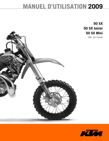 Manuel du propriétaire | KTM 50 SX Manuel utilisateur | Fixfr