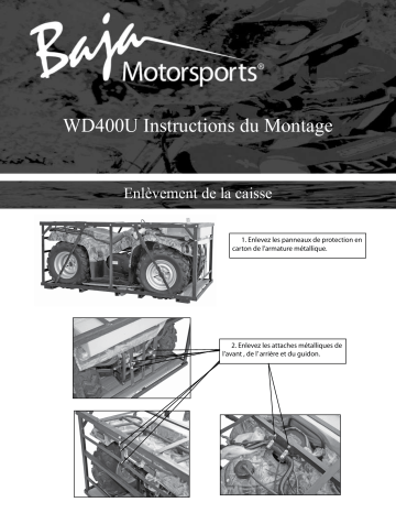 Baja motorsports WD400-U ATV Manuel utilisateur | Fixfr