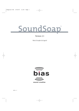 BIAS SoundSoap 2.1 Manuel utilisateur