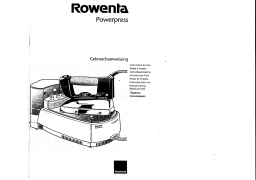 Rowenta DG 120 POWERPRESS Manuel utilisateur