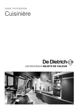 De Dietrich DCV1568W Cuisinière vitrocéramique Manuel utilisateur