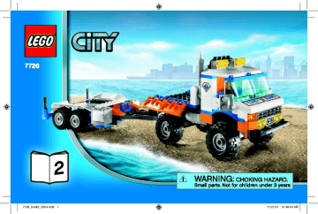 Guide d'installation | Lego 7726 Coast Guard Truck with Speed Boat Manuel utilisateur | Fixfr