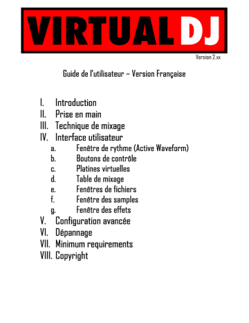 Virtual DJ version 2.x Mode d'emploi | Fixfr