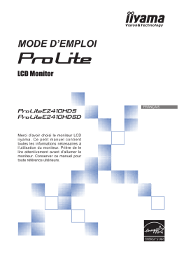 iiyama E2410HDS Manuel utilisateur