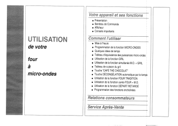 COMBI17 | Manuel du propriétaire | Thomson COMBI1 Manuel utilisateur | Fixfr