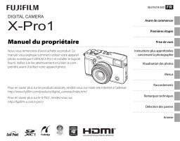 Fujifilm X-Pro1 Manuel utilisateur