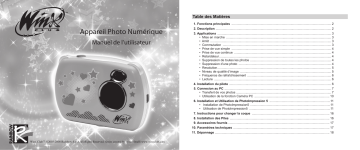 Manuel du propriétaire | Oregon APPAREIL PHOTO NUMERIQUE WINX Manuel utilisateur | Fixfr