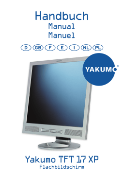 YAKUMO TFT 17 XP Manuel utilisateur