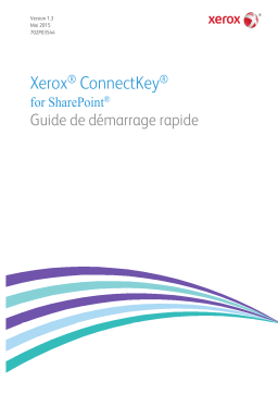 Xerox ConnectKey for SharePoint® Guide d'installation