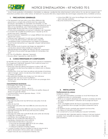 HBH Noveo70S Mode d'emploi | Fixfr