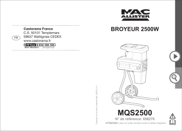 Mac Allister MSHP2500 Mode d'emploi | Fixfr