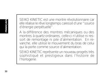 Manuel du propriétaire | Seiko 5M23 Manuel utilisateur | Fixfr