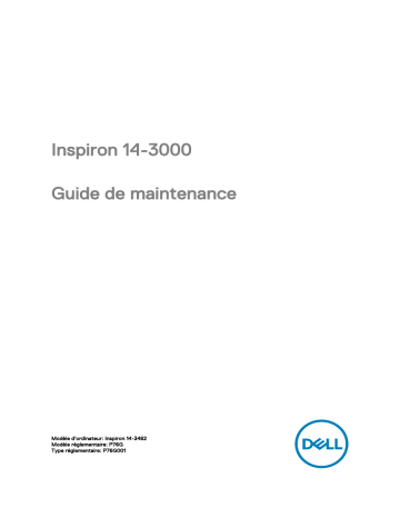 Dell Inspiron 14 3462 laptop Manuel utilisateur | Fixfr