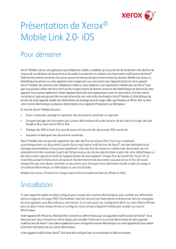 Xerox Mobile Link Guide d'installation