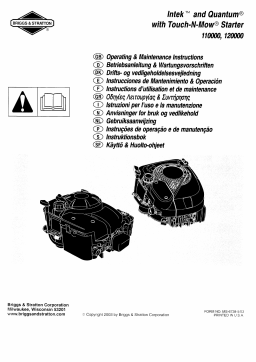 Briggs & Stratton Quantum Manuel utilisateur