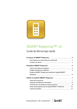 SMART Technologies Response LE Manuel utilisateur