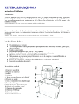 RIVIERA &amp; BAR QD 780 A Manuel utilisateur