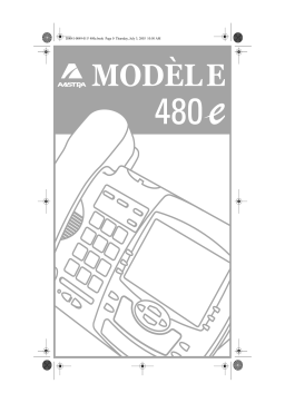 Mitel 480e Screenphone Mode d'emploi