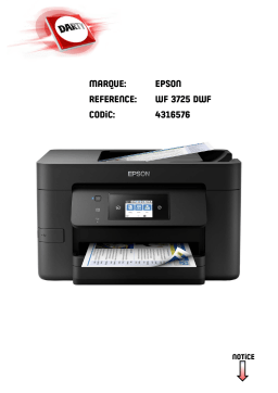 Epson WF-3725DWF Manuel utilisateur