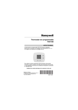 Honeywell TH5110D Manuel utilisateur