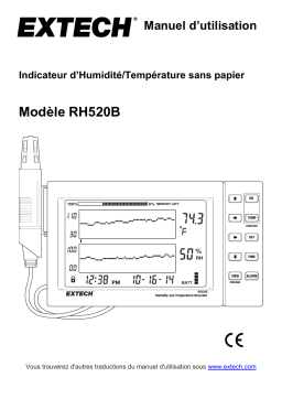 Extech Instruments RH520B Humidity+Temperature Chart Recorder Manuel utilisateur