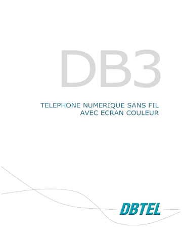 Manuel du propriétaire | FRANCE TELECOM DBTEL DB 3 Manuel utilisateur | Fixfr