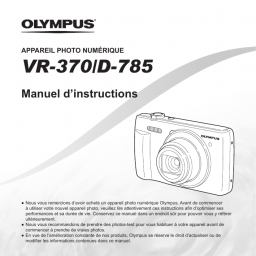 Olympus VR-370 Manuel utilisateur