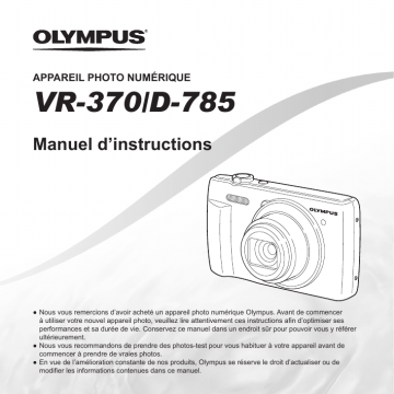 Manuel du propriétaire | Olympus VR-370 Manuel utilisateur | Fixfr