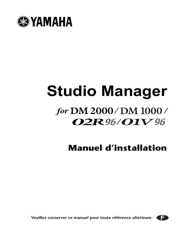 Manuel du propriétaire | Yamaha 01V96 Manuel utilisateur | Fixfr