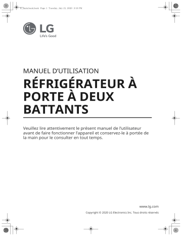 LG LFXS26566S Manuel du propriétaire | Fixfr