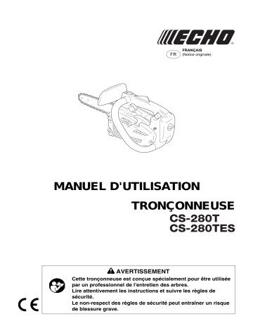 Manuel du propriétaire | Echo CS280T Manuel utilisateur | Fixfr