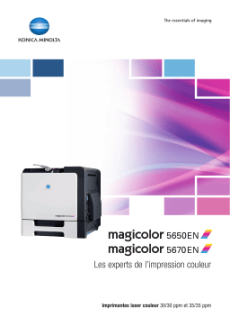 KONICA Magicolor 5650EN Manuel utilisateur